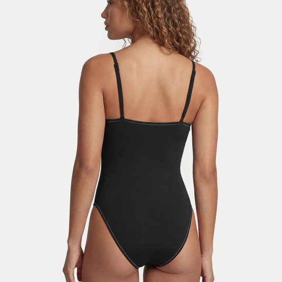 Calvin Klein Γυναικείο ολόσωμο μαγιό Scoop Neck Swimsuit - CK Monogram